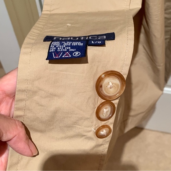 NÁUTICA. Rainwear. Vintage Trench Coat. 100% Cotton. Full Length with be… - Picture 4 of 15